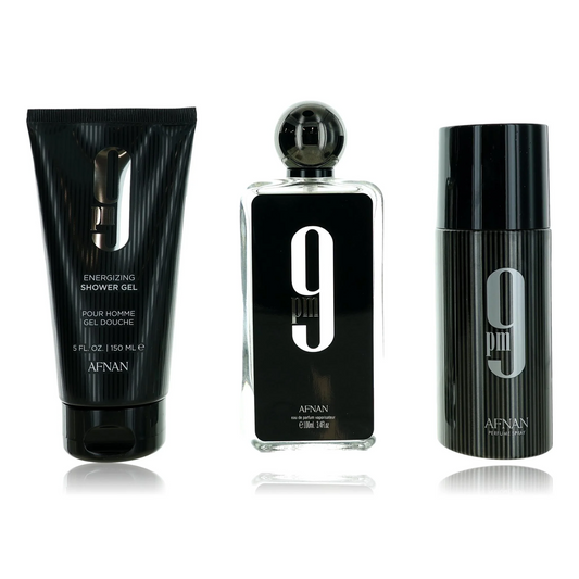 Afnan 9PM Black Geschenkset für Herren 3.4 oz