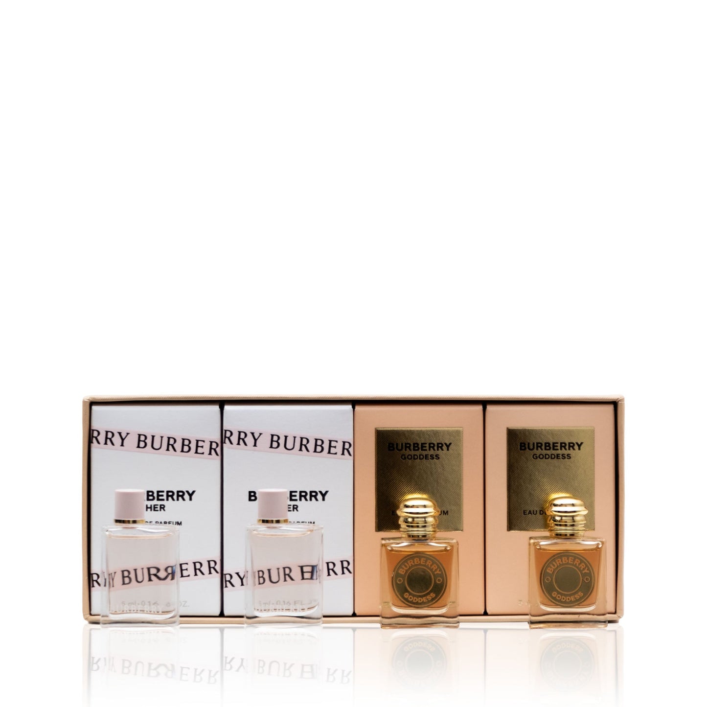 Burberry Her + Goddess Mini-Geschenkset für Damen 4-teilig 4 x 4,7 ml