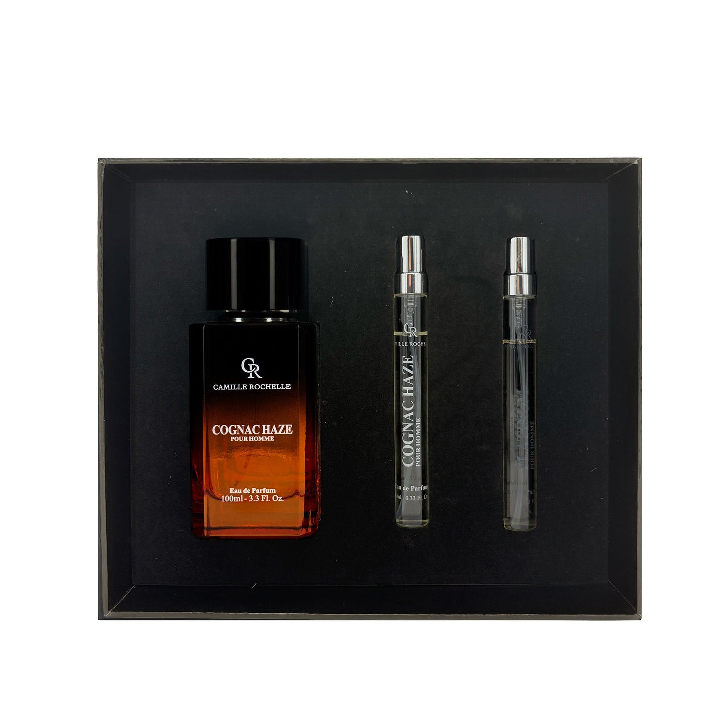Camille Rochelle Cognac Haze Geschenkset für Herren 3-teilig