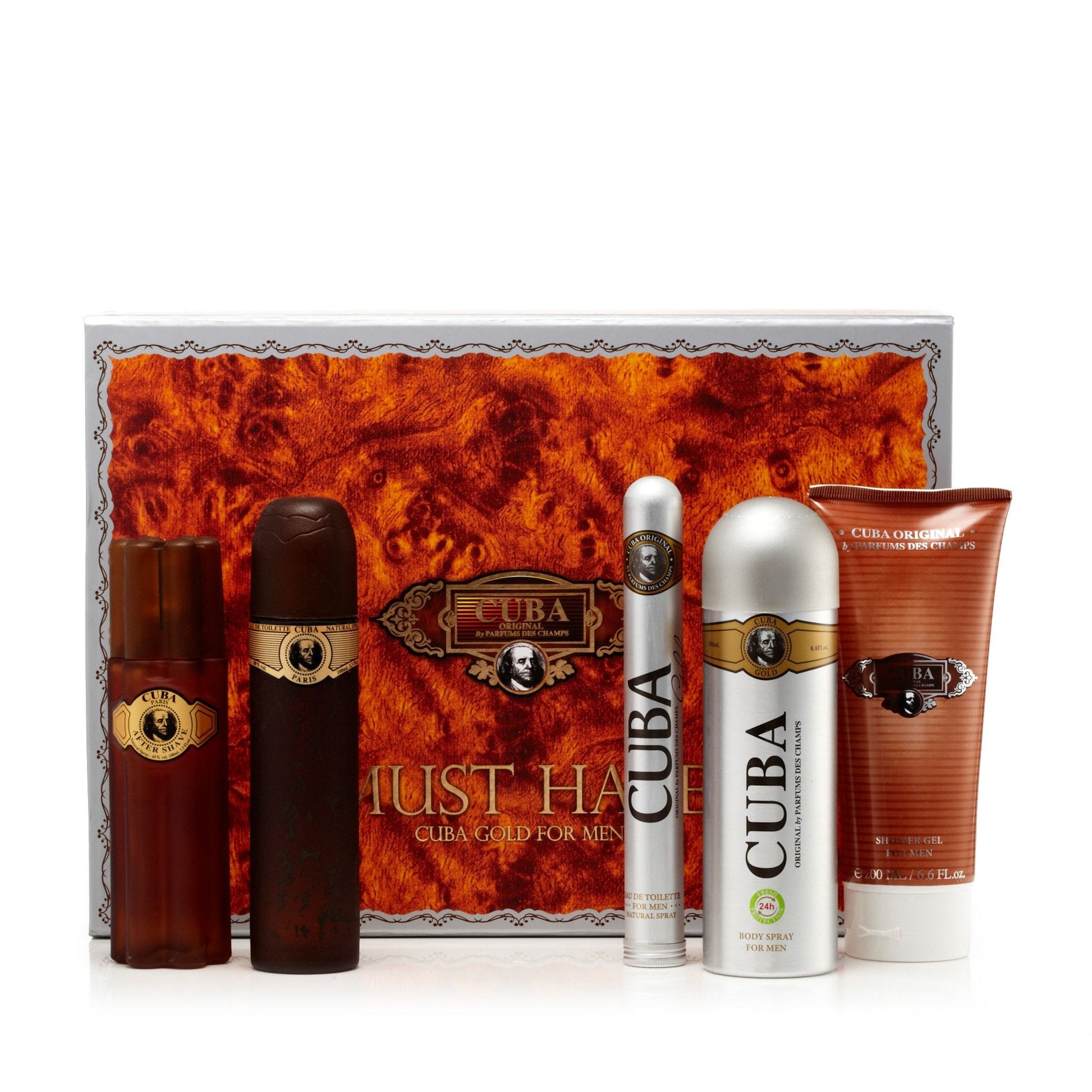 Cuba Must Have Gold Geschenkset für Herren 5-teilig 3.3 oz