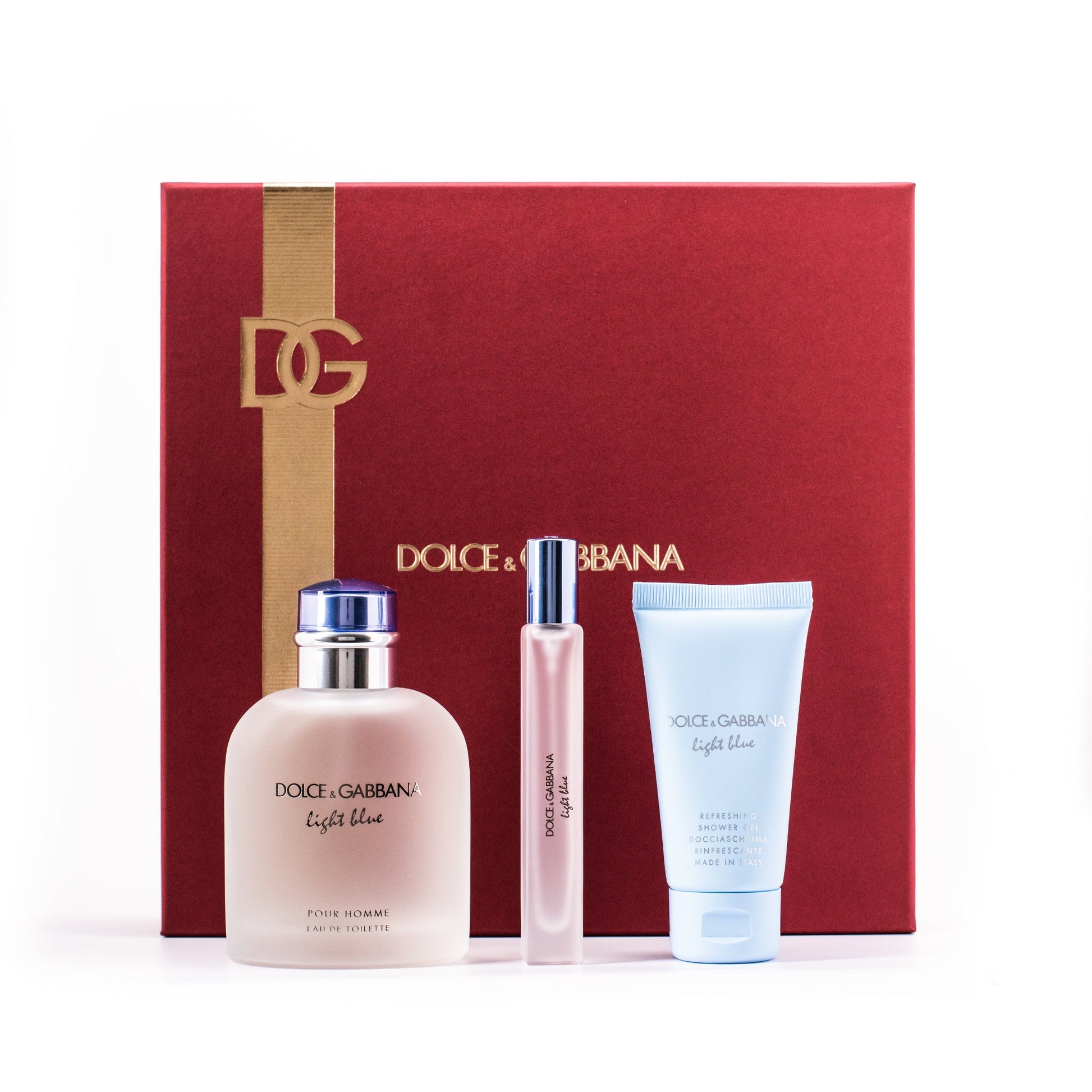 Dolce and Gabbana Light Blue Geschenkset für Herren 3-teilig 4.2 oz.