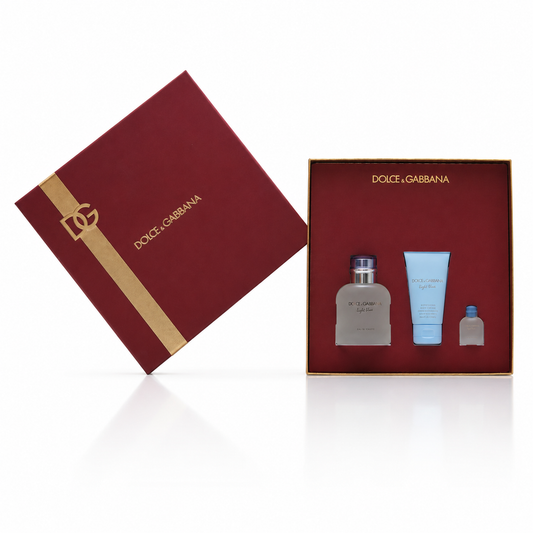 Dolce & Gabbana Light Blue 3-teiliges Geschenkset für Herren 2.5 oz.