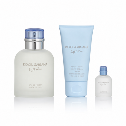 Dolce & Gabbana Light Blue 3-teiliges Geschenkset für Herren 2.5 oz.