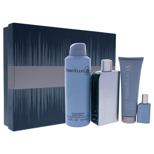 Perry Ellis 18 Geschenkset für Herren 4-teilig 3.4 oz