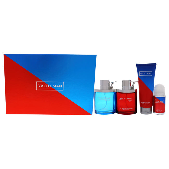 Myrurgia Yacht Man Blue and Red Geschenkset für Herren 4-teilig