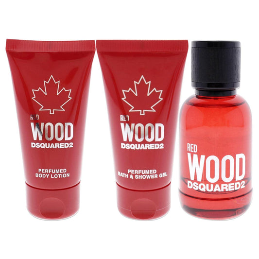 Dsquared2 Red Wood Geschenkset für Damen 3-teilig 3 x 50 ml