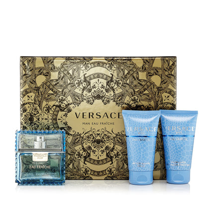 Versace Man Eau Fraiche Geschenkset für Herren 3-teilig 1.7 oz