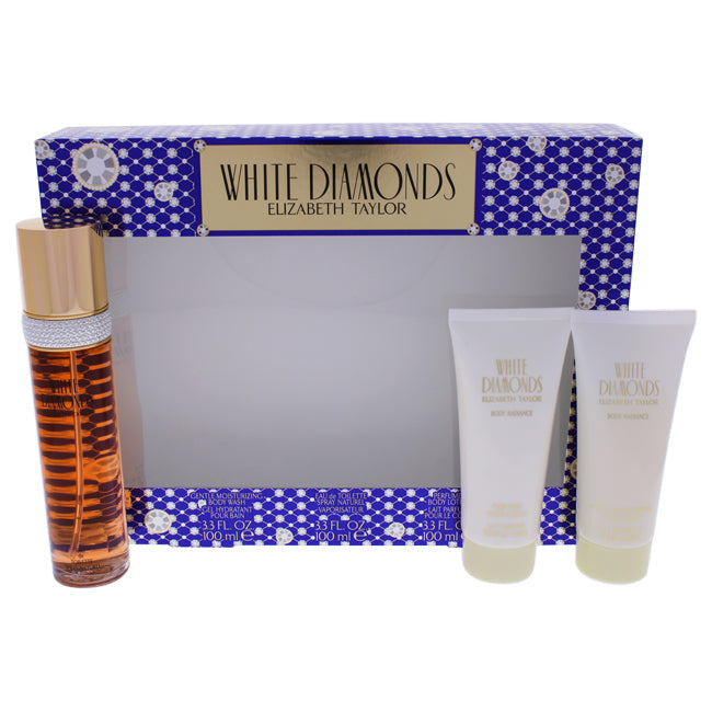 Elizabeth Taylor White Diamonds Eau de Toilette Geschenkset für Damen 3-teilig